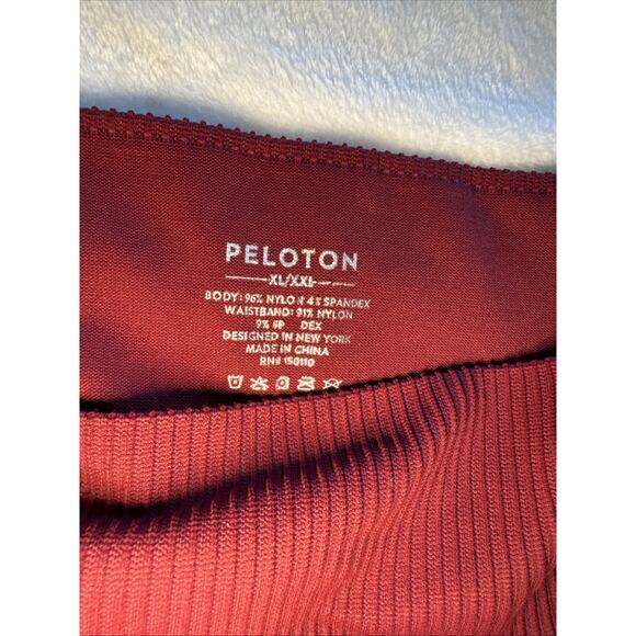 PELOTON Women’s Seamless High Rise Legging In Burgundy Size XL/XXL - Picture 3 of 5